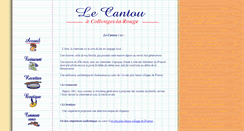 Desktop Screenshot of lecantou.fr